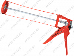 Пистолет для герметика скелетный оранжевый NORMACAR