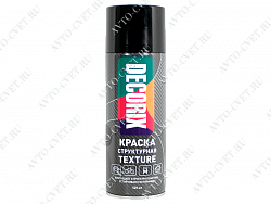 Краска структурная TEXTURE 520мл черная "Decorix"