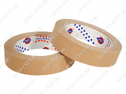 Маскирующая лента 80°С-30 мин коричневая 6083 AVTO  "Eurocel"