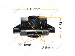 Клипса пластм. крепежная Т-4042 (627) (уп.25шт)