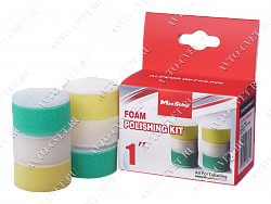 Набор поролоновых полировальных кругов 25мм (упак. 6 шт) Foam Polishing Kit MaxShine