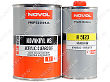 картинка Лак бесцветный 2+1 MS (1л +0,5л) отвердитель 5120 (комплект) "Novakryl"
