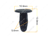 картинка Клипса пластм. крепежная Т-3060 (629) (уп.25шт)