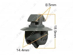 Клипса пластм. крепежная Т-4030 (2209) (уп.25шт)