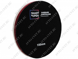 Полировальный круг из стриженого меха на подложке, 150мм, длина ворса 5мм SMART OPEN