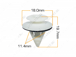 Клипса пластм. крепежная Т-3036 (503) (уп.25шт)