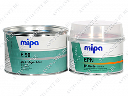 Шпатлевка 2К эпоксидная E90 1кг + отвердитель EPN 0,5кг "Mipa"