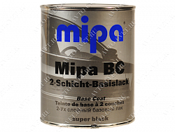 Краска базовая BC Ready mixed super black черная 1л "Mipa"