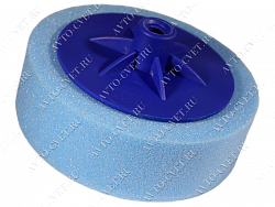 Круг полировальный на винте М-14 №3 (голубой, мягкий) 150мм "Fitter"