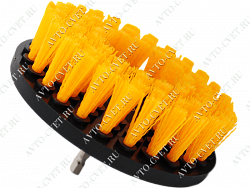 Щетка-насадка для чистки интерьера авто d-12.7 см, с жесткой щетин, хвостовик-шестигран SMART OPEN