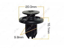 Клипса пластм. крепежная Т-0003 (048/047) (уп.25шт)