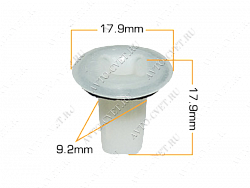 Клипса пластм. крепежная Т-2030 (494) (уп.25шт)