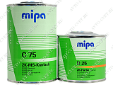 картинка Лак акриловый 2К MS C 75 1 л + отверд normal 0,5л D 25 (комплект) "Mipa"