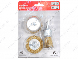 Набор щеток-крацовок для дрели 3 предмета